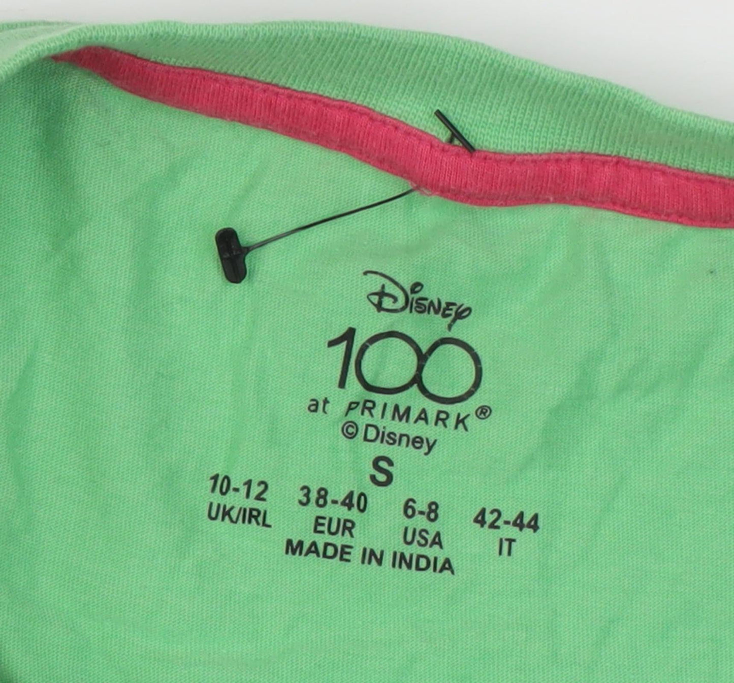 Primark Disney Green Cropped T-Shirt for Women - S