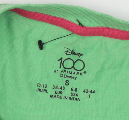 Primark Disney Green Cropped T-Shirt for Women - S