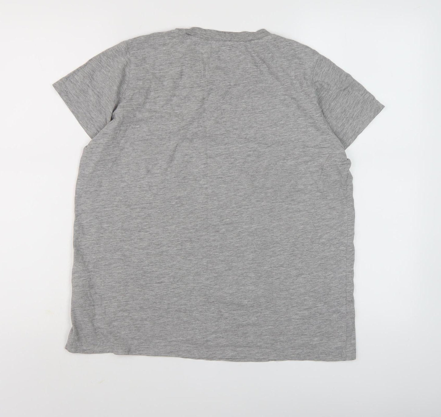 Lee Men's Grey Organic Cotton Regular Fit T-Shirt