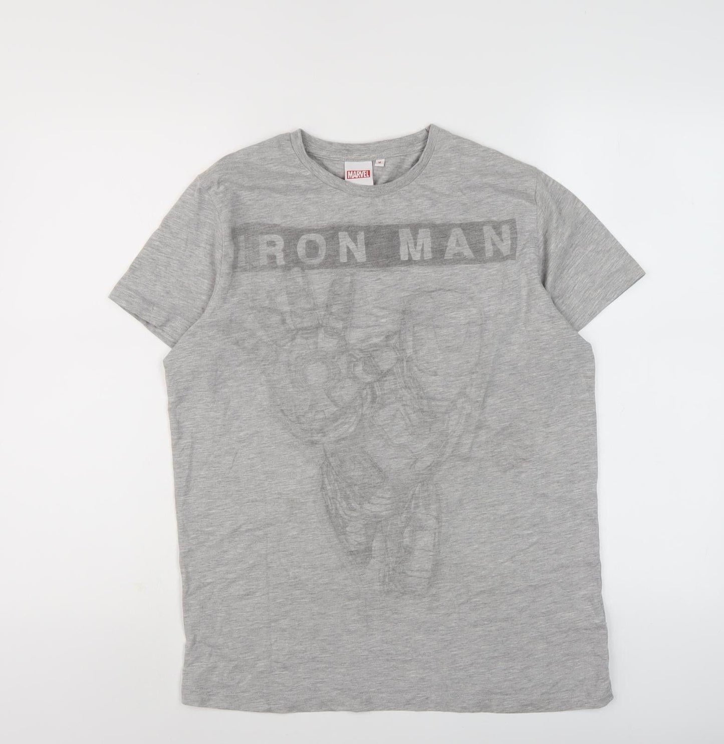 Marvel Iron Man T-Shirt - Grey Cotton M