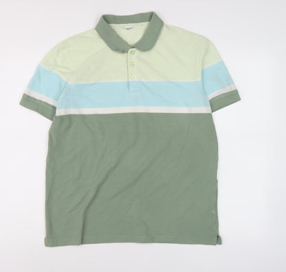 Damart Men's Multicoloured Colourblock Polo