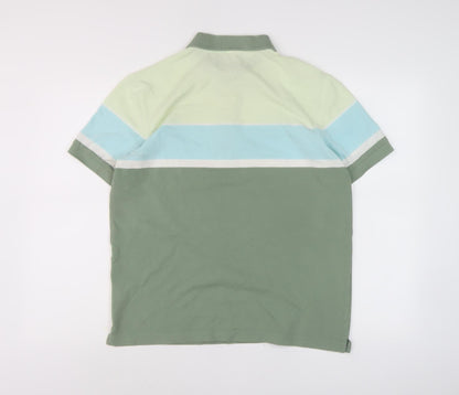 Damart Men's Multicoloured Colourblock Polo