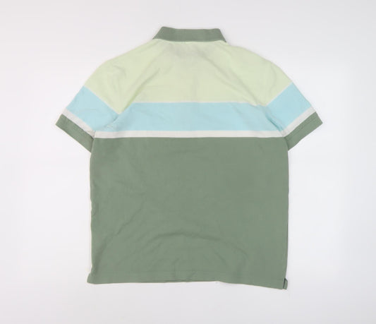 Damart Men's Multicoloured Colourblock Polo