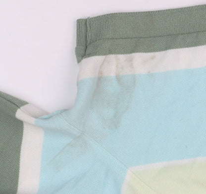 Damart Men's Multicoloured Colourblock Polo