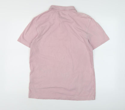White Stuff Men's Pink Polo Shirt - Medium, Casual Wear