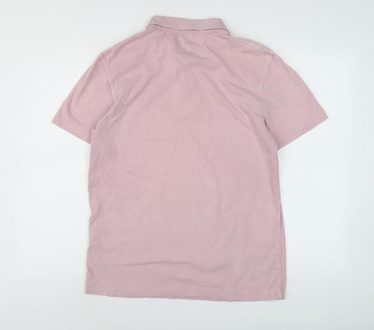 White Stuff Men's Pink Polo Shirt - Medium, Casual Wear