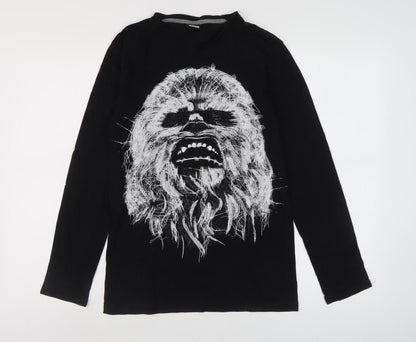 Disney Boys Black Star Wars Graphic T-Shirt XS