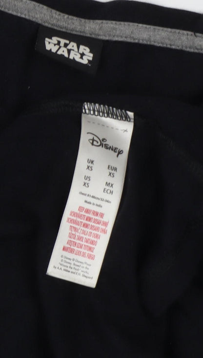Disney Boys Black Star Wars Graphic T-Shirt XS