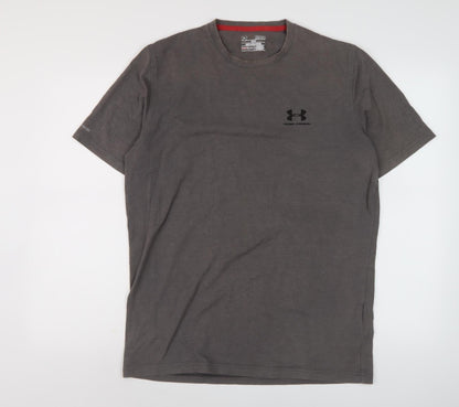Under Armour Men's Grey T-Shirt M, Sports Style