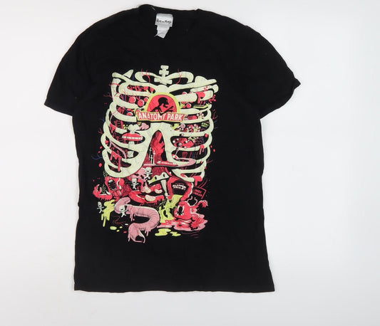 Rick and Morty Black S T-Shirt, Comics Graphic Print