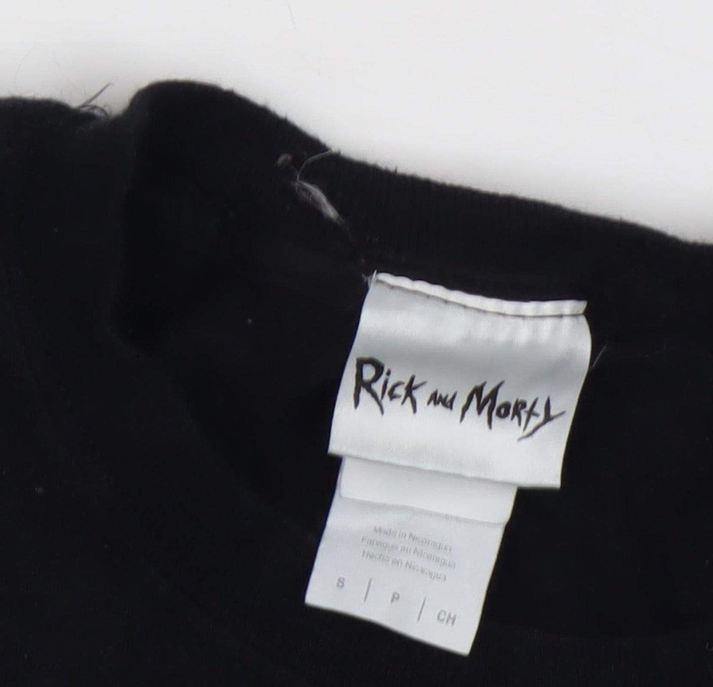 Rick and Morty Black S T-Shirt, Comics Graphic Print