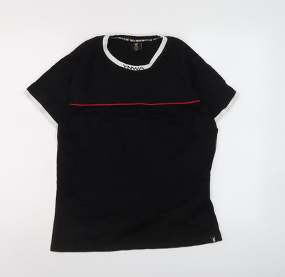 LFC Unisex Black T-Shirt, Crew Neck - Size 10