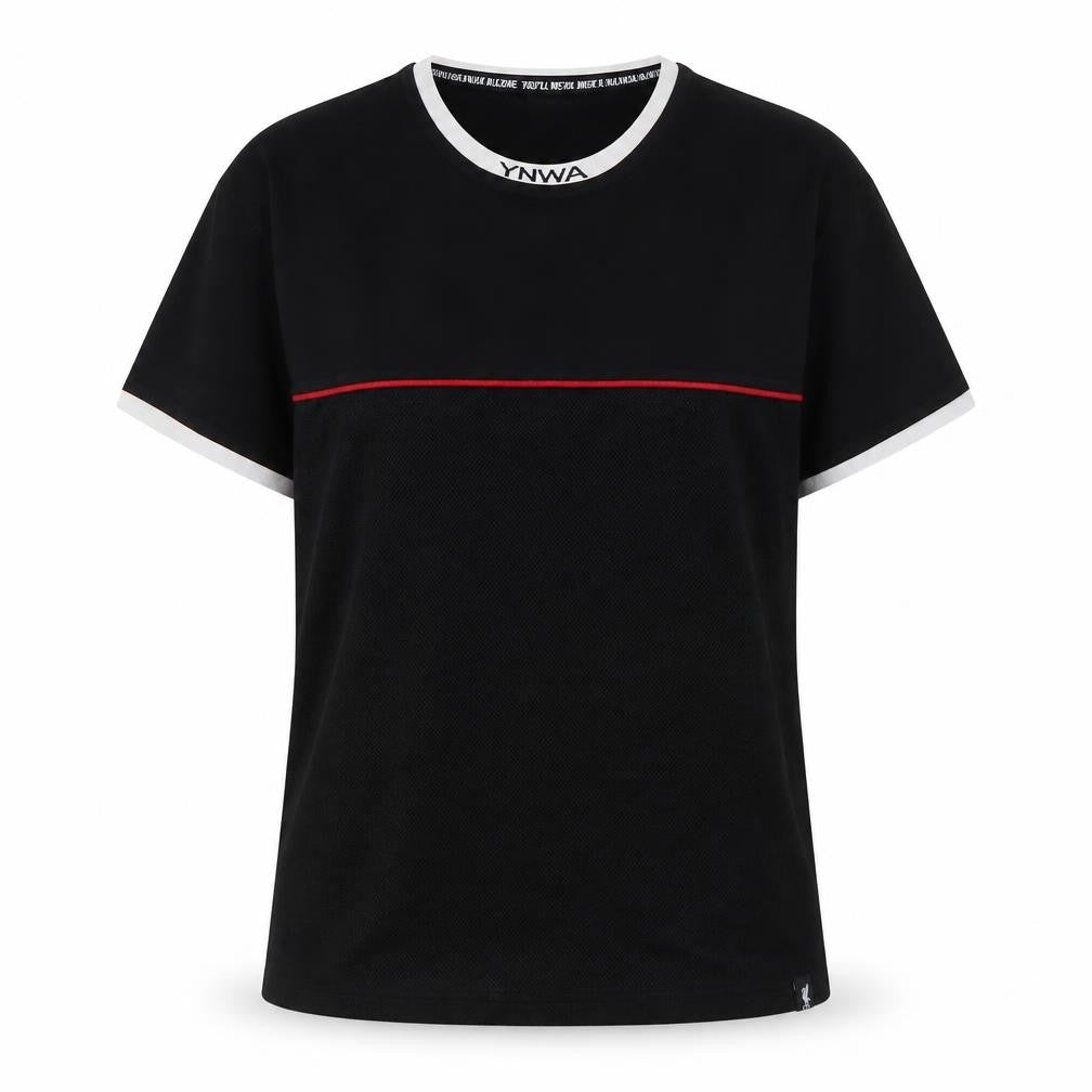Front view of LFC unisex black t-shirt, crew neck -, size 10