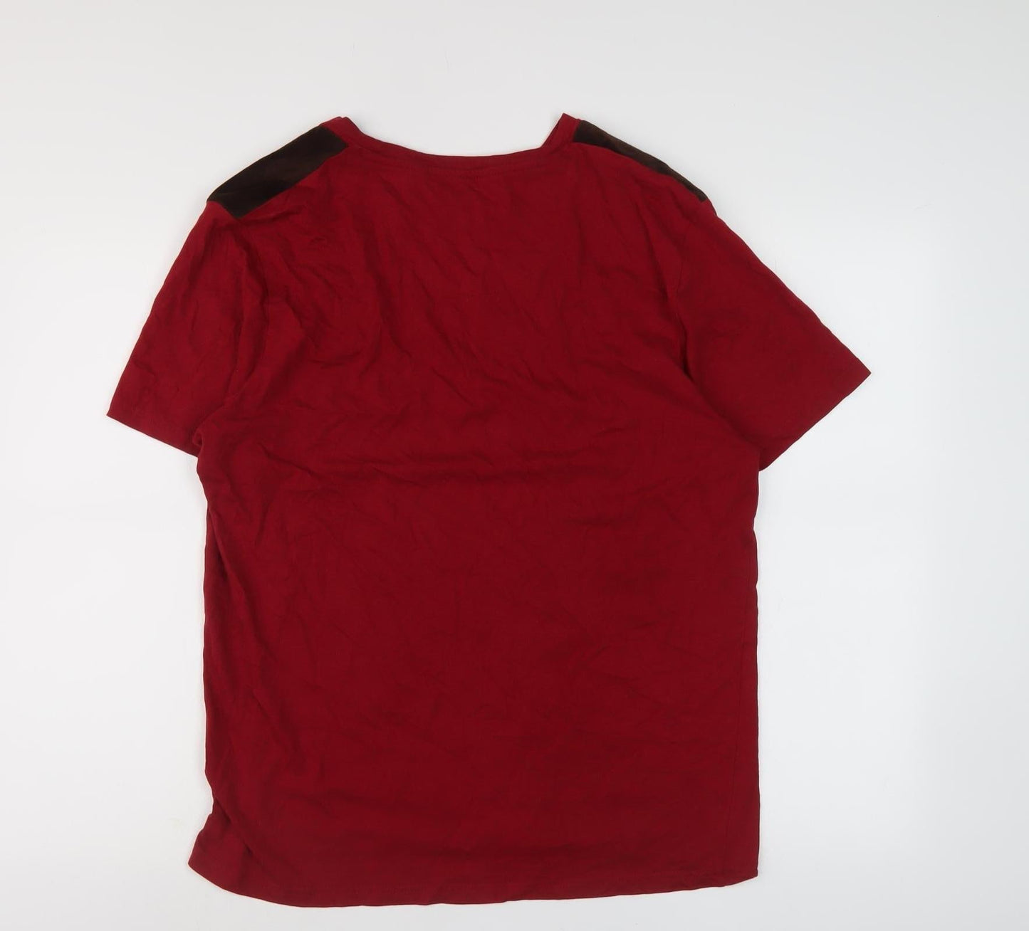 Mens UK Size L Brave Soul Red  T-Shirt