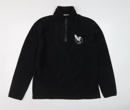 Mens UK Size S atlasformen Black Pullover Sweatshirt