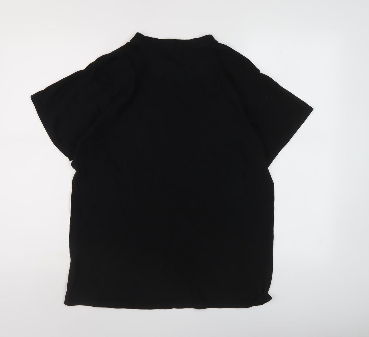 Urbanmiss Men's Black Space Graphic T-Shirt, Size S