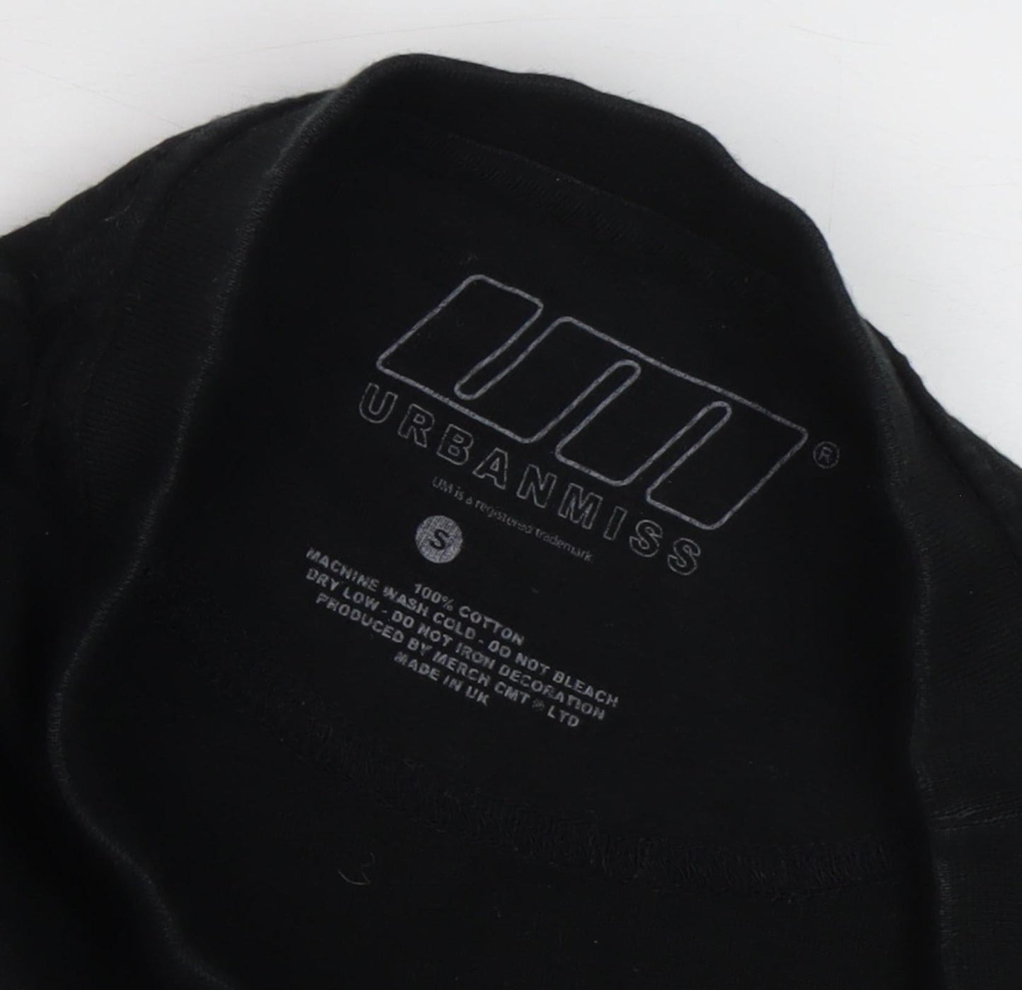 Urbanmiss Men's Black Space Graphic T-Shirt, Size S