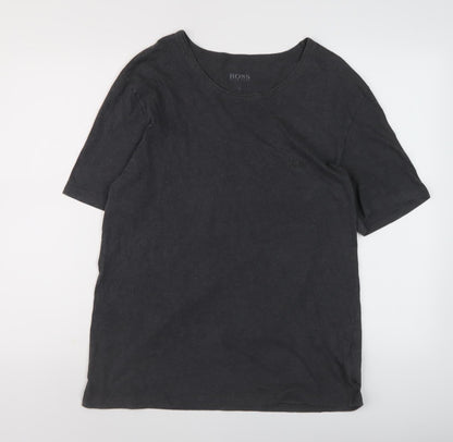 Mens UK Size L HUGO BOSS Black  T-Shirt