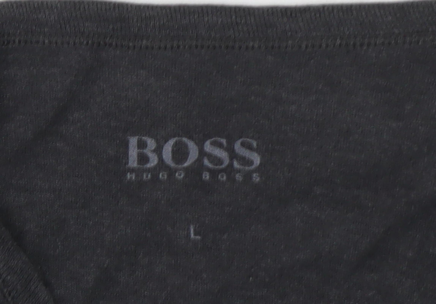Mens UK Size L HUGO BOSS Black  T-Shirt