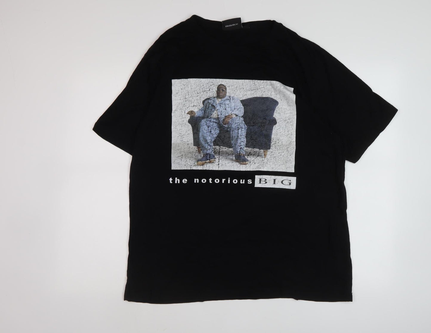 The Notorious B.I.G. Men's Black Graphic T-Shirt L Music