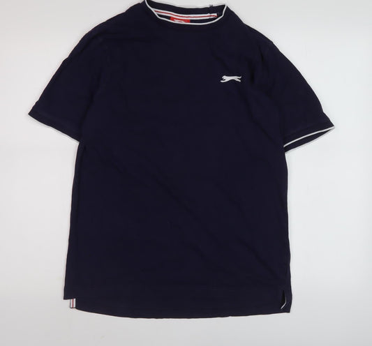 Slazenger Men's Black Crew Neck T-Shirt Medium