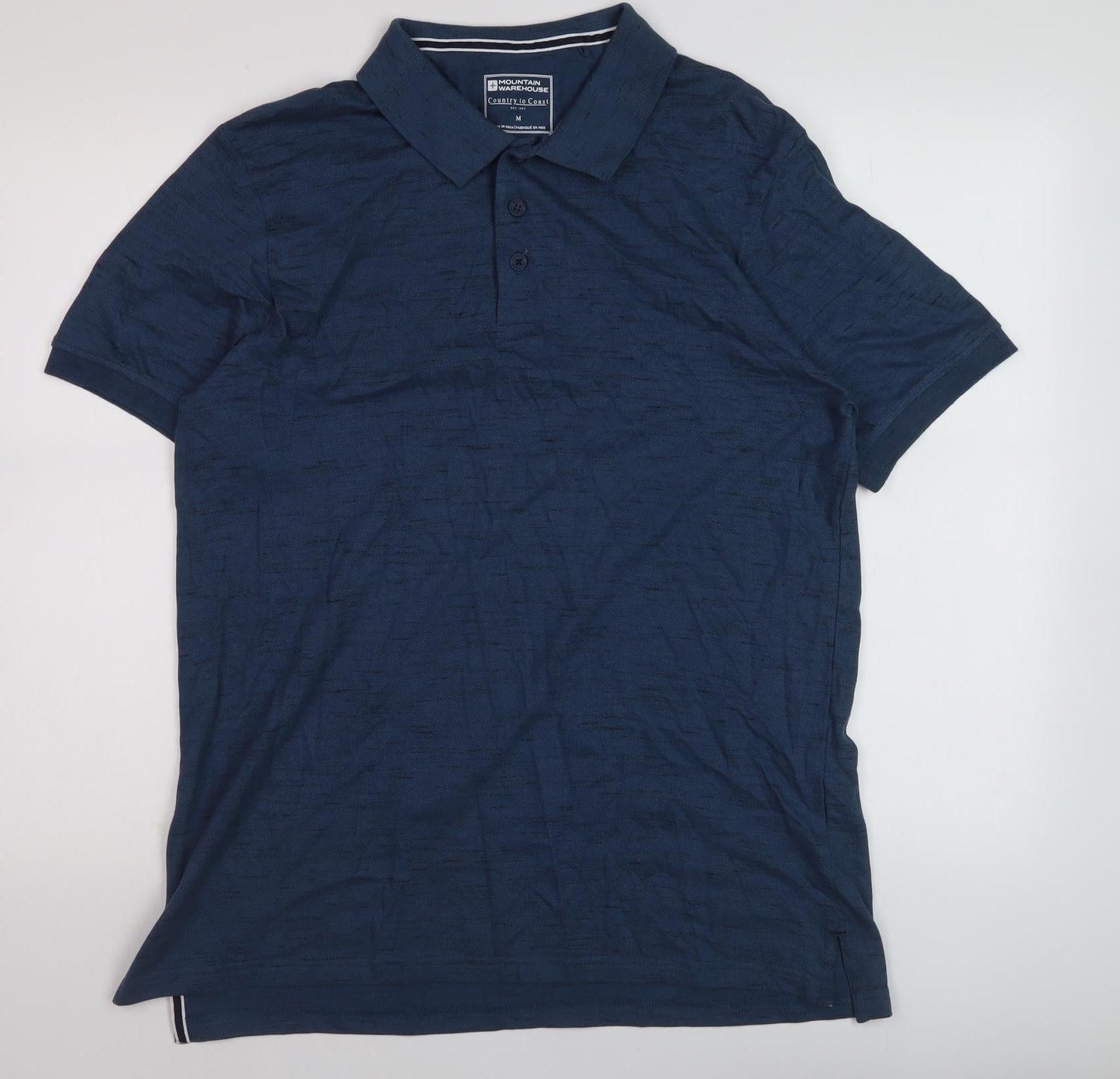 Mountain Warehouse Men's Medium Blue Polo Shirt