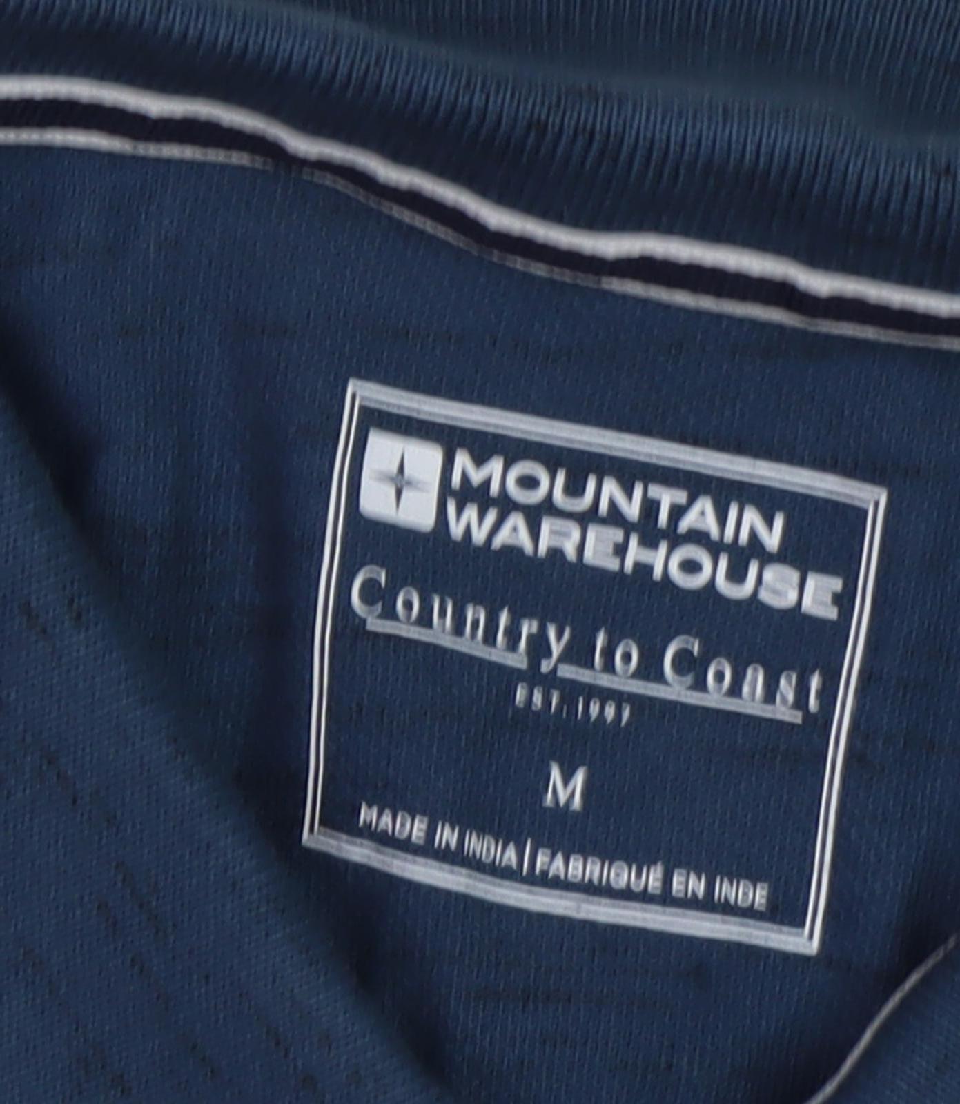 Mountain Warehouse Men's Medium Blue Polo Shirt