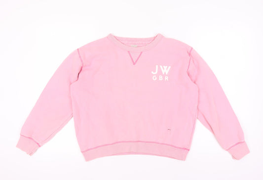 Womens UK Size 12 Jack Wills Pink Pullover Sweatshirt