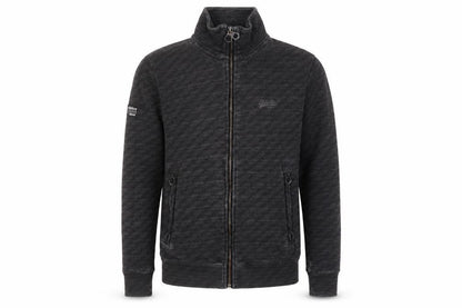 Mens UK Size S Superdry Black Full Zip Sweatshirt