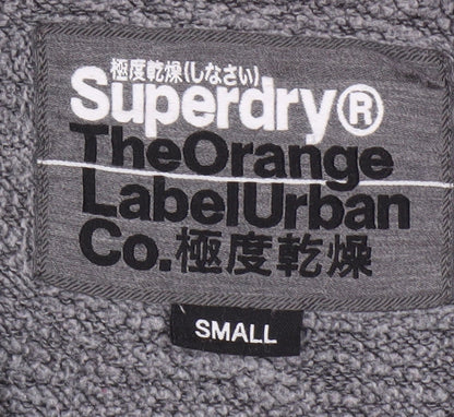 Mens UK Size S Superdry Black Full Zip Sweatshirt