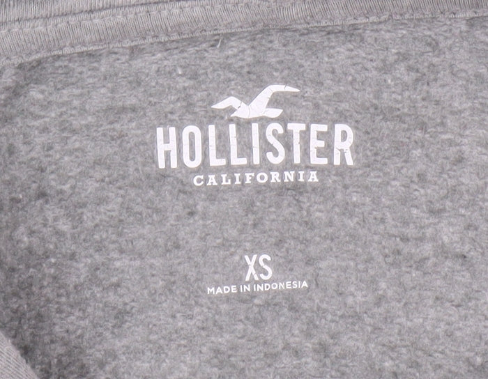 Hollister Women Grey Pullover Hoodie XS