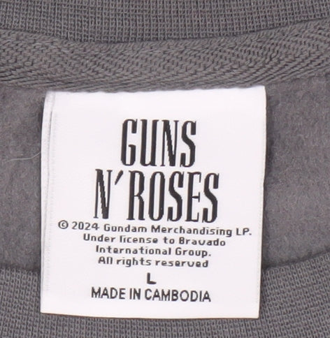 Bravado Guns N' Roses Grey Sweatshirt L Unisex Casual