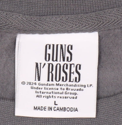 Bravado Guns N' Roses Grey Sweatshirt L Unisex Casual