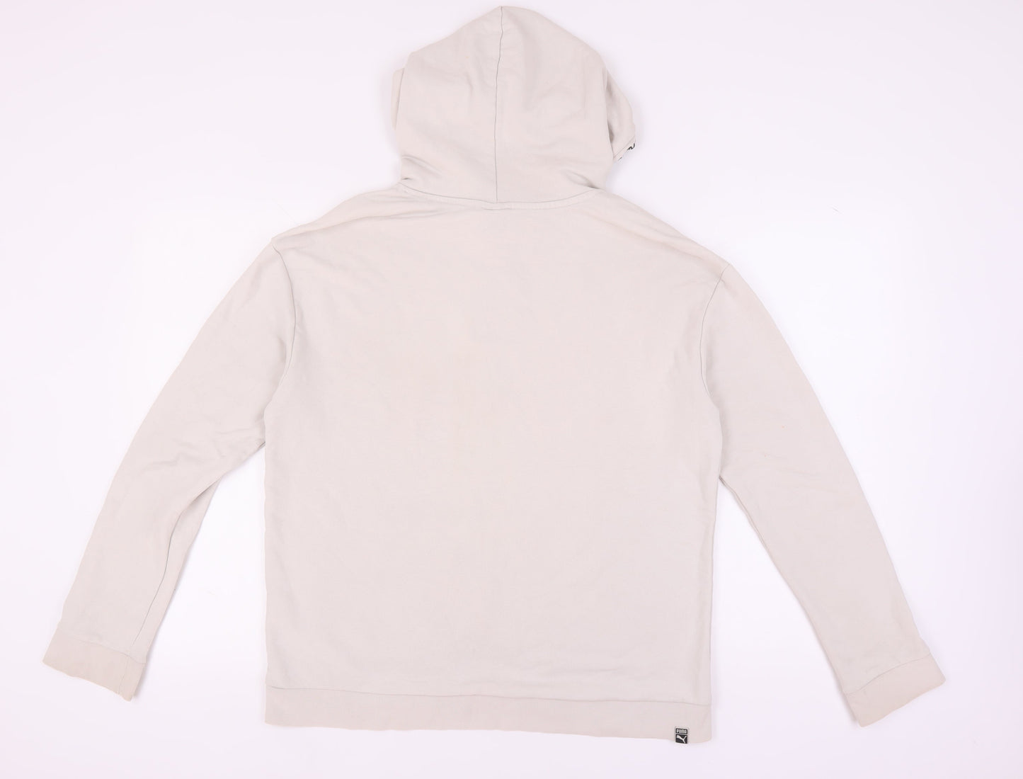 Mens UK Size S PUMA Beige Pullover Hoodie