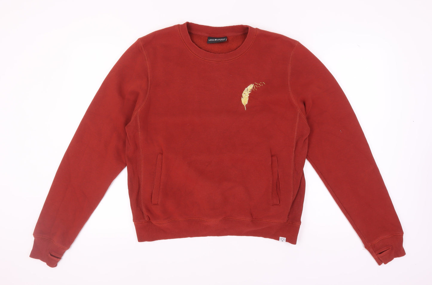 Love & Unique Women's Red Pullover Sweatshirt L