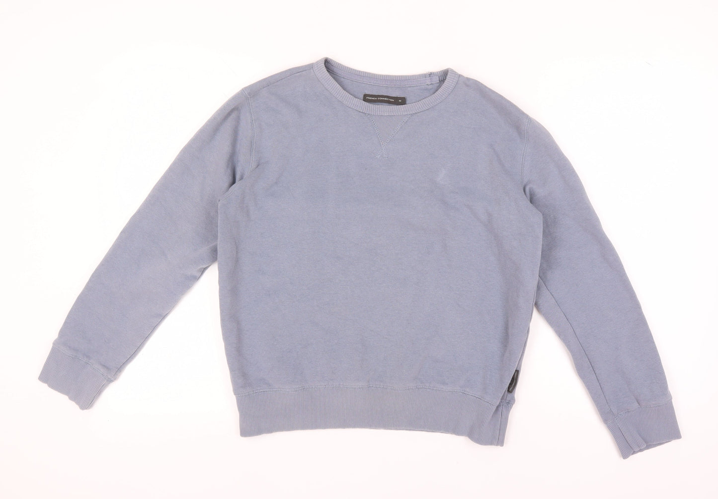 Unisex Adults UK Size M French Connection Blue Pullover Sweatshirt
