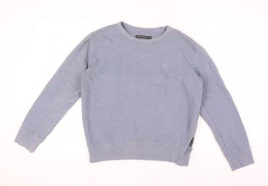 Unisex Adults UK Size M French Connection Blue Pullover Sweatshirt