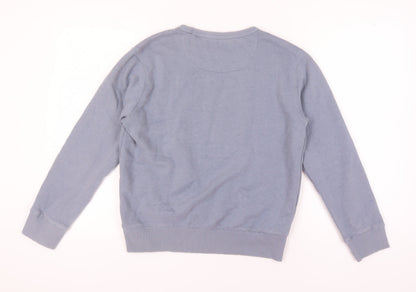 Unisex Adults UK Size M French Connection Blue Pullover Sweatshirt