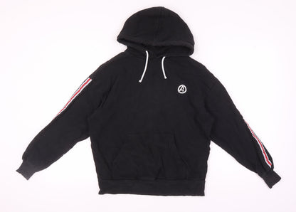 Unisex Adults UK Size XS Marvel Black Pullover Hoodie