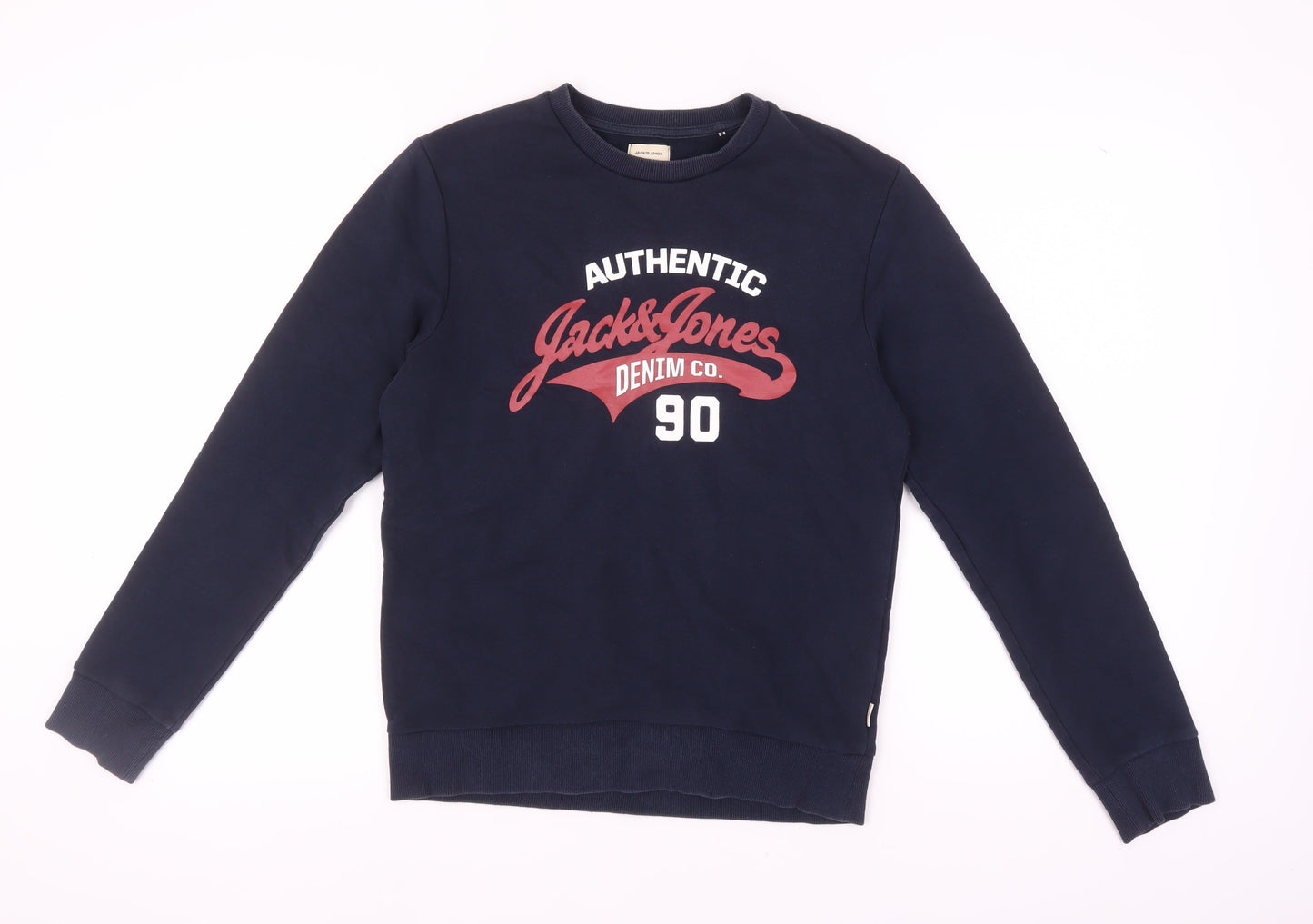 Mens UK Size XS JACK & JONES Blue Pullover Sweatshirt
