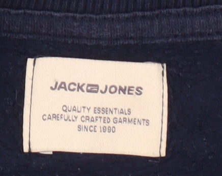 Mens UK Size XS JACK & JONES Blue Pullover Sweatshirt