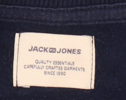 Mens UK Size XS JACK & JONES Blue Pullover Sweatshirt