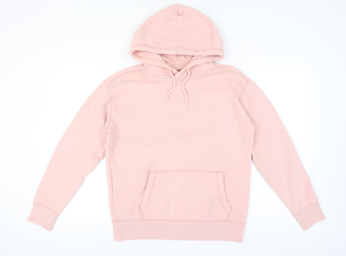 Womens UK Size M Hollister Co. Pink Pullover Hoodie