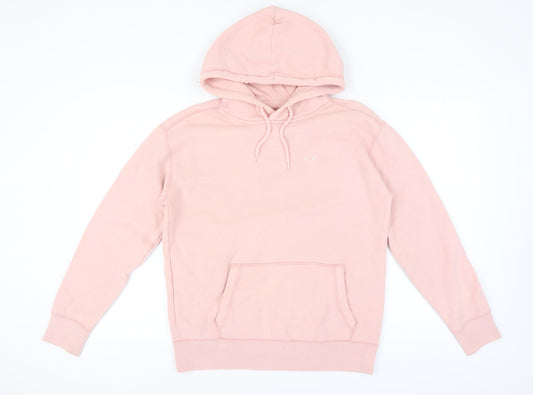 Womens UK Size M Hollister Co. Pink Pullover Hoodie