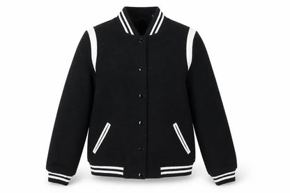 Womens UK Size 8 New Look Black Varsity Jacket