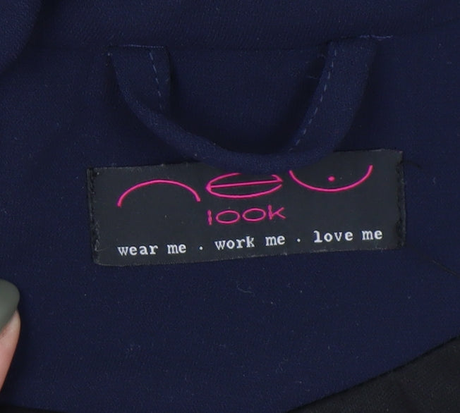 New Look Women's Blue Blazer Size 10 Regular Fit