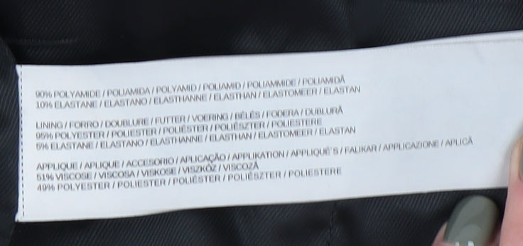 Mango Women’s Black Suit Jacket, Size 8, Regular Fit