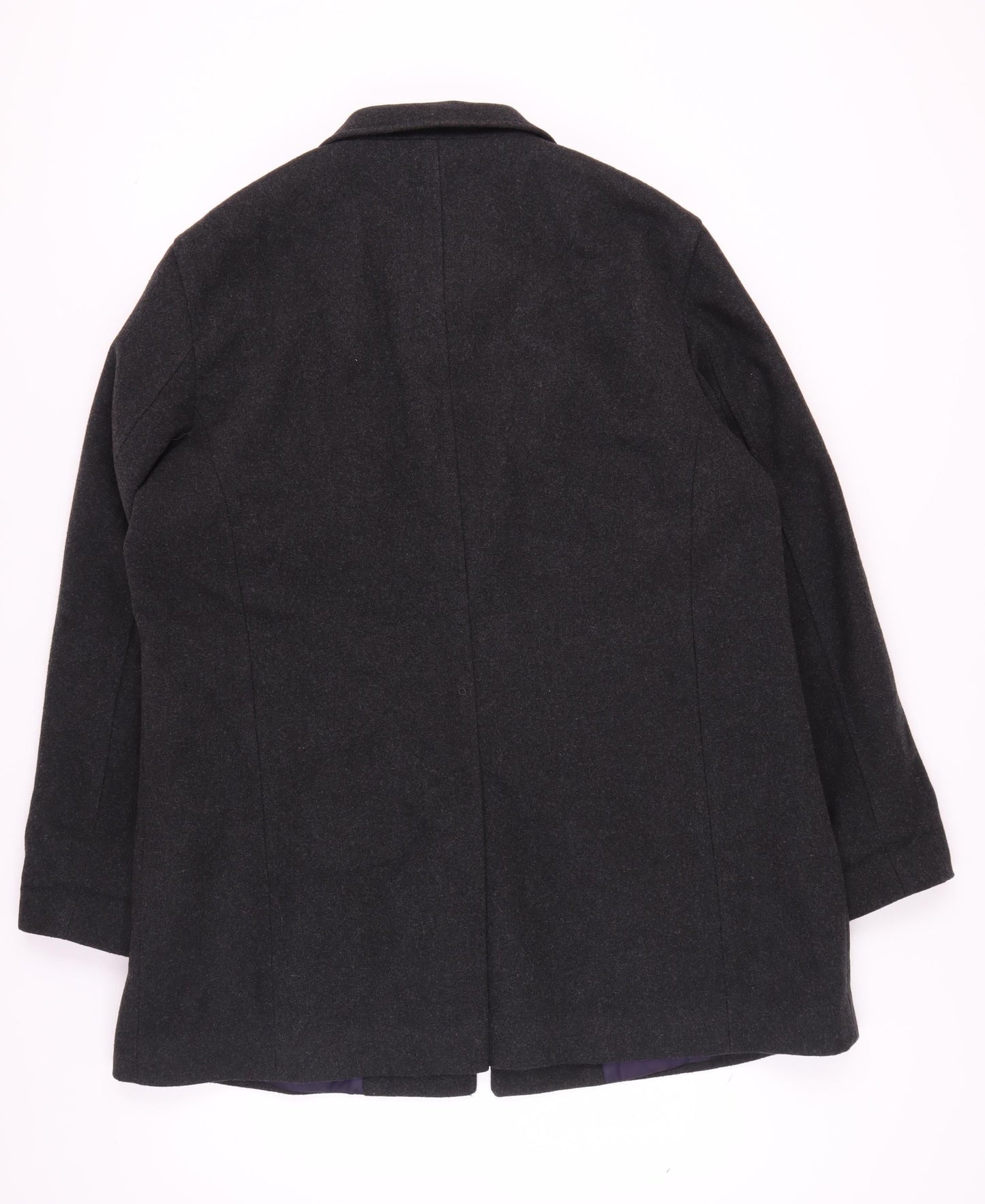 Marks and Spencer Unisex Black Wool Blend Coat 2XL