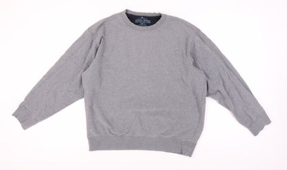 Mens UK Size L Marks and Spencer Grey Pullover Sweatshirt