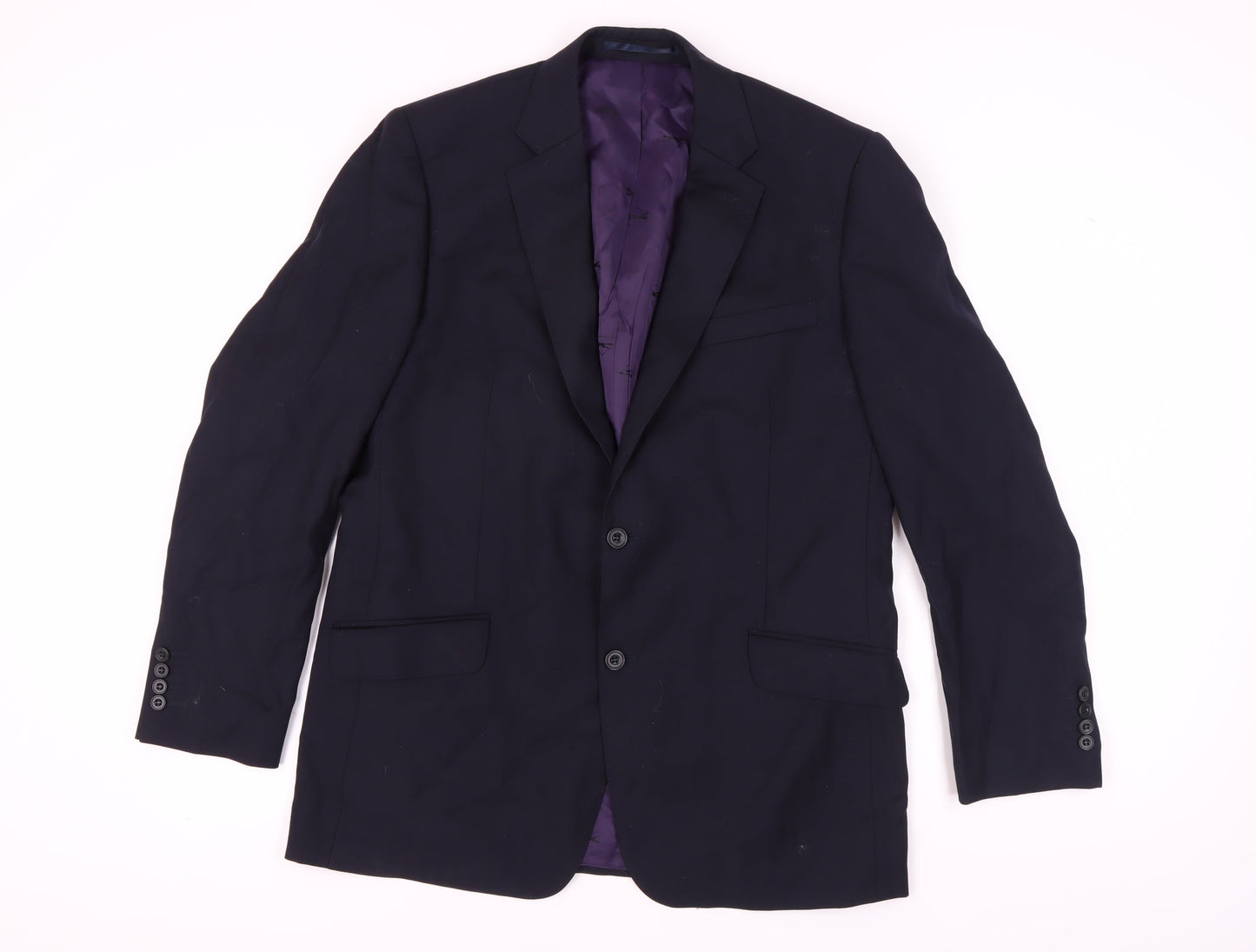 Mens UK Size 42 Paul Costelloe Regular Blue Suit Jacket